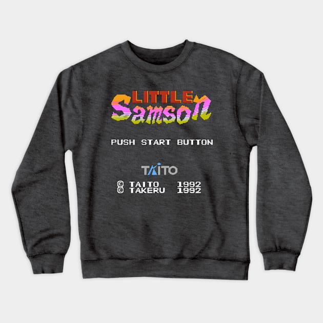 Little Samson start screen!! Crewneck Sweatshirt by AlphaNerdsUnited